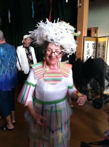 Isn't this outfit the last straw? Seriously, she must have used every last straw in the dump. It's ALL straws!