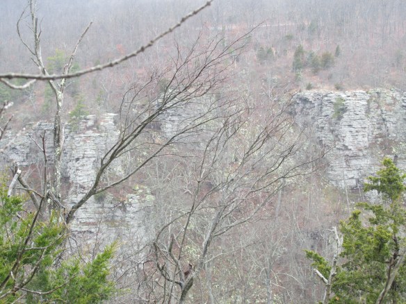 Beautiful bluffs in the clouds