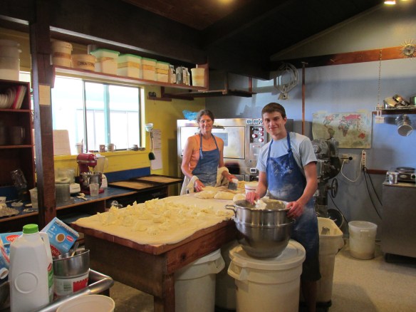 Making croissant dough: roll, butter, fold, chill, repeat.