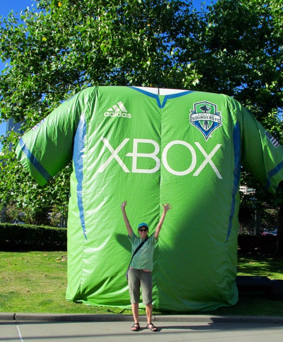 So my green T-shirt says "Lopez Fun Run," not "XBox." At least mine was free!