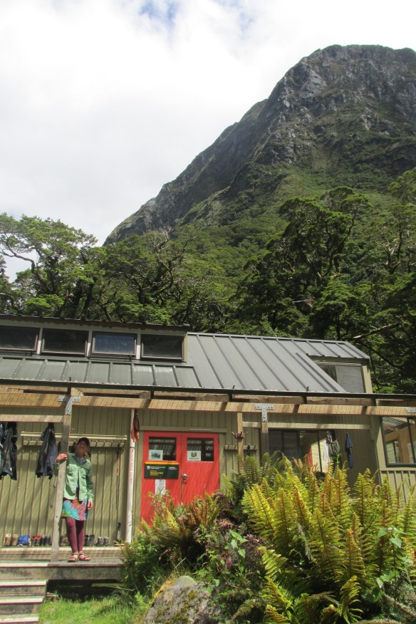 Clinton Hut wasn't my favorite, especially after being trapped there an extra 24 hrs. This is Mintaro, Hut #2--so happy to be there!