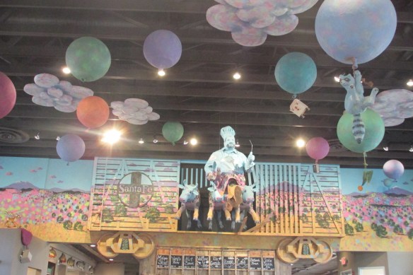 Plus Beth took us to this REALLY COOL restaurant! This is the ceiling.